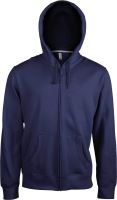 MEN'S FULL ZIP Kapucnis felső SWEATSHIRT Navy